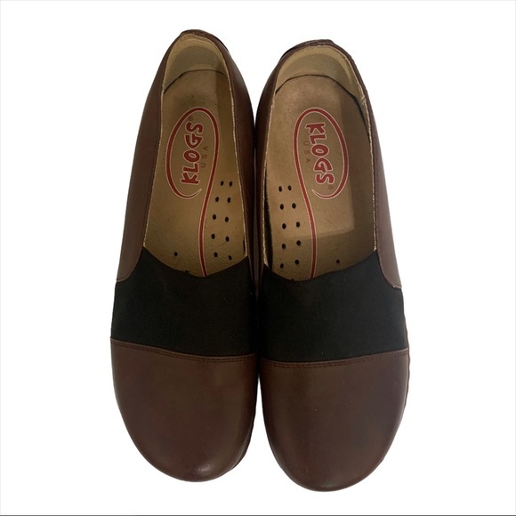 KLOGS Womens Clog 8 wide brown black stretchy - Picture 3 of 8